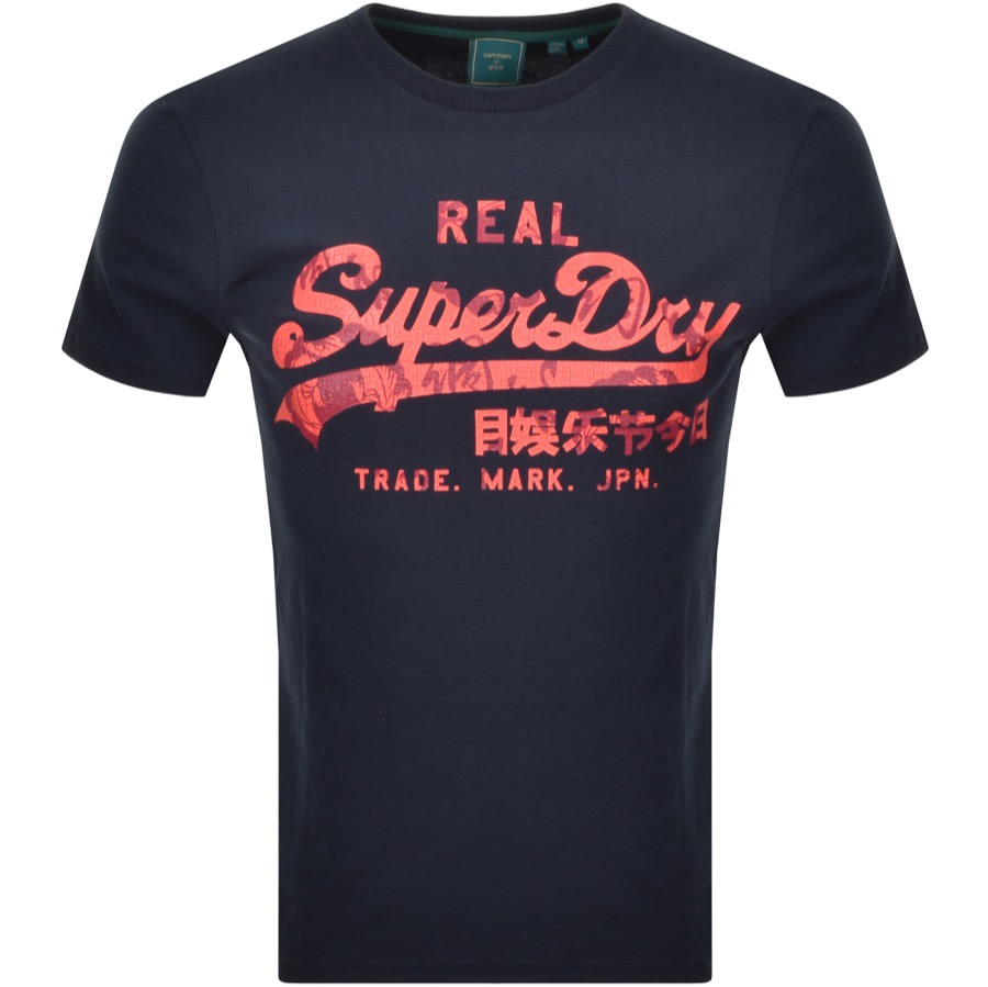 Alternative Image for ProductSuperdry Vintage Logo T Shirt Navy1